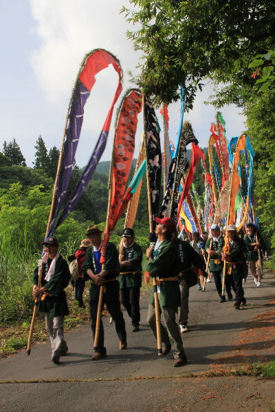 夏の思い出(祭り・風物) 岳の幟1